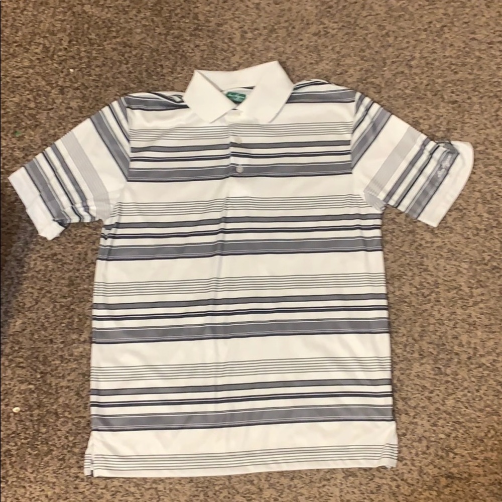 Ben Hogan white and grey polo